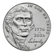 5 центов 1776 - 2026гг. 250 лет независимости США (2026 года)
